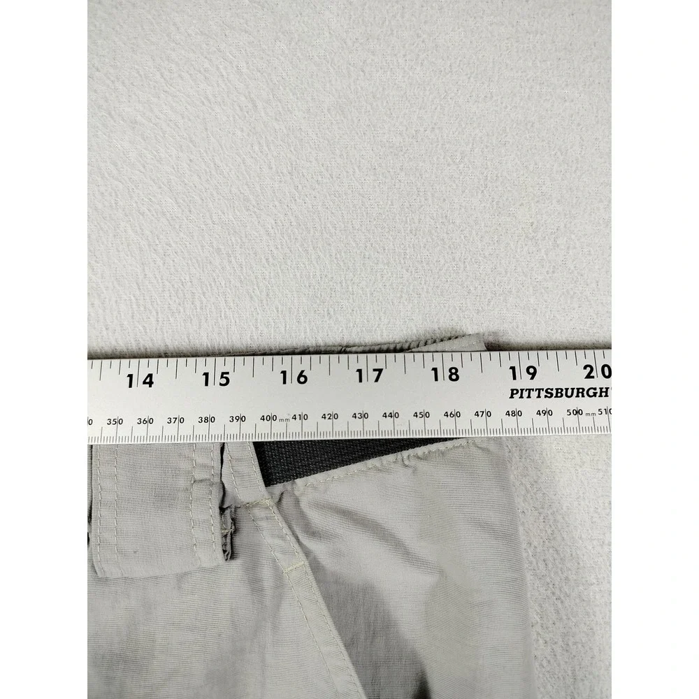 The North Face Shorts Men Large Gray Nylon Cargo Hiking Belted Outdoors Gorpcore